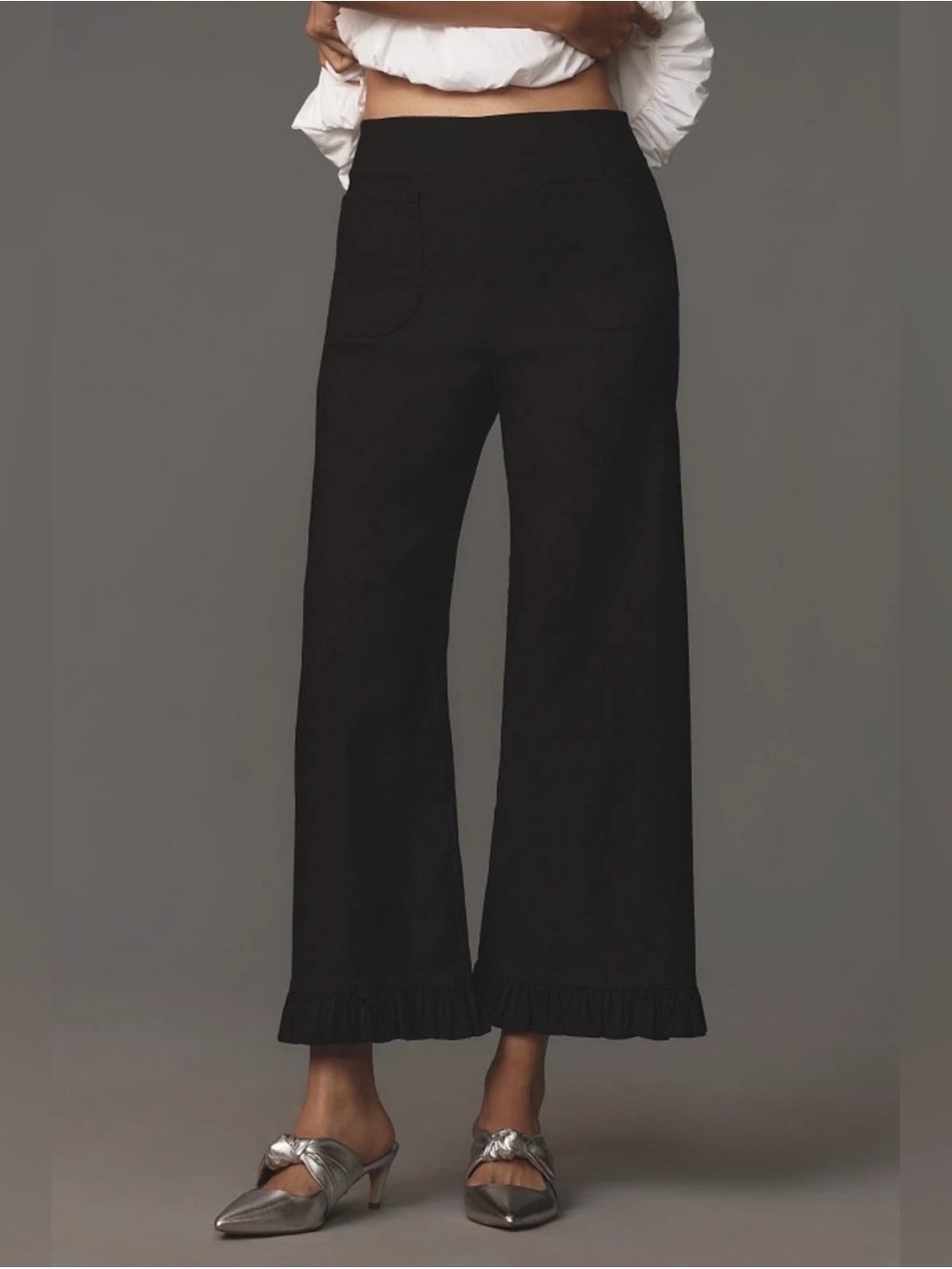 Anthropologie Maeve Colette ruffle hem pants!